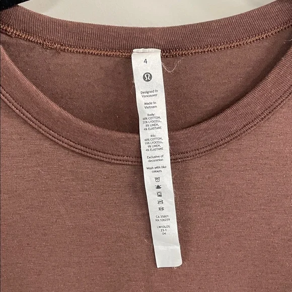 Lululemon athletica Chocolate Brown Classic fit tshirt dress - Picture 2 of 4